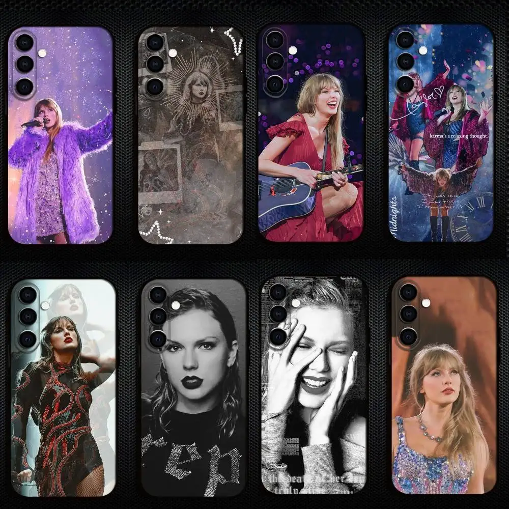 

T-taylors-S-swifts Singer Phone Case For Samsung Galaxy A73,A72,A71,A70,A53,A52,A51,Others Soft Black Cover