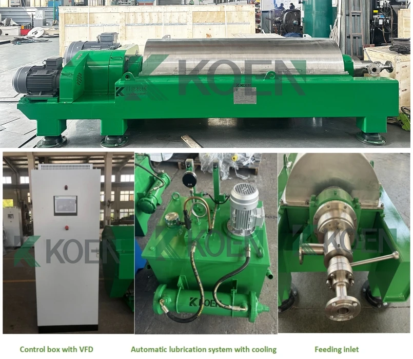 Factory Price Horizontal Spiral Sedimentation Sludge Dewatering Centrifuge Slurry Decanter Separator Machine