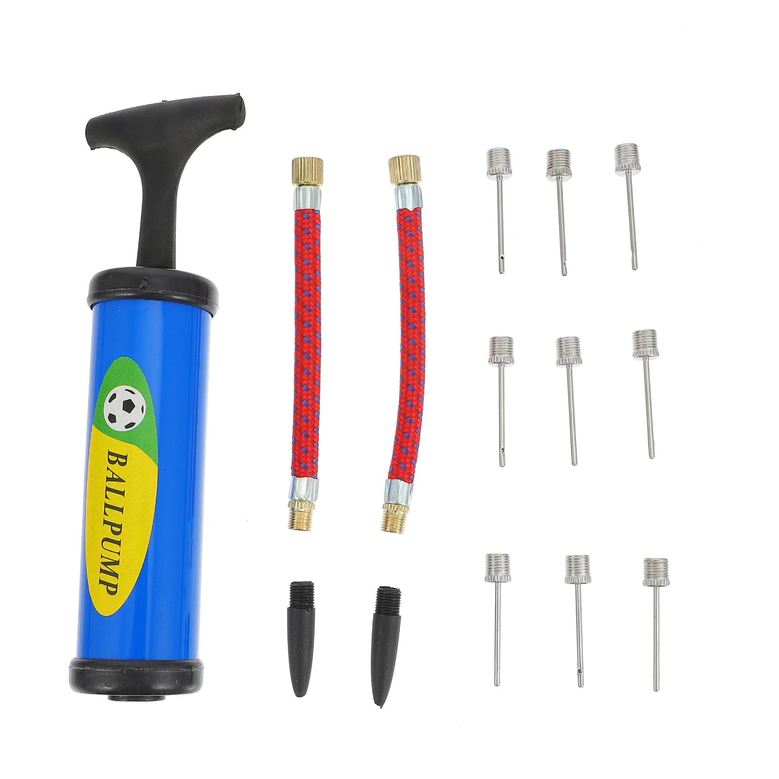 

Mini Manual Inflator Kit Handheld PVC Metal Balls Pump Set Inflate Basketball Yoga Portable Lightweight Storage Durable Safe