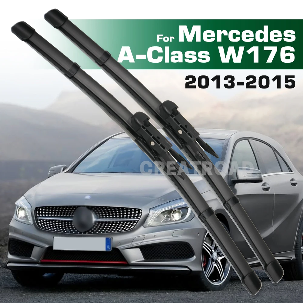 Escobilla Limpiaparabrisas GREATROAD para Mercedes-Benz Clase A W176 2013-2015 2014, Escobilla Delantera, Limpiaparabrisas, Cepillo para Ventana, 24\"+19\"