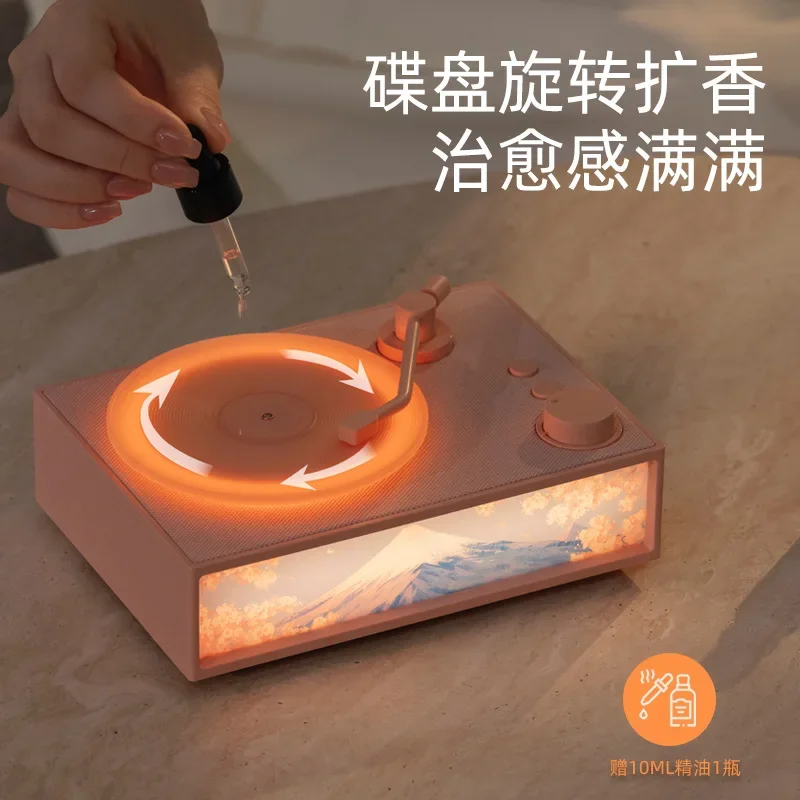 Aromatherapy Bluetooth speaker, New Year's birthday gift speaker annual meeting creative gift card small stereo
