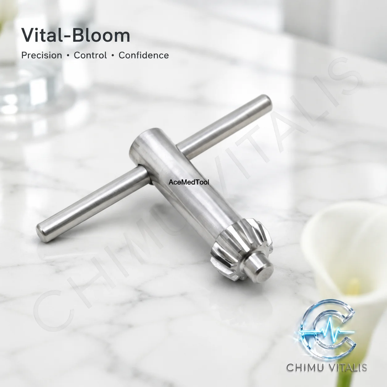 【CHIMU VITALIS】Stainless Steel Drill Chuck Key, Manual Tool, Small and Large Options
