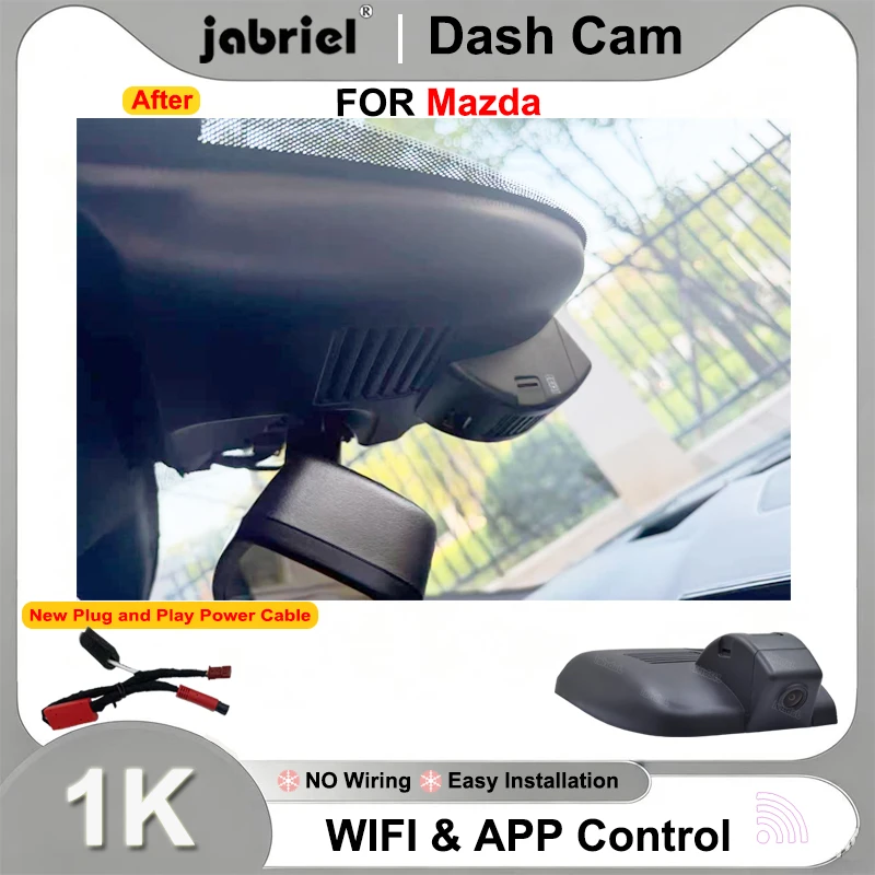 Cámara para Auto 1K 1080P Wifi Plug and Play, Grabadora de Video para Mazda Atenza 2018 2019 2020 2021, para Mazda 6 2018 2019 2020 2021