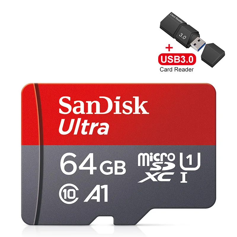 Memory Card TF/SD Card 32GB 64GB MicroSD Card 256GB 120M/S A1 U1 Microsd Class10 UHS-1 Flash Ultra 128GB For PC USB3.0 Reader