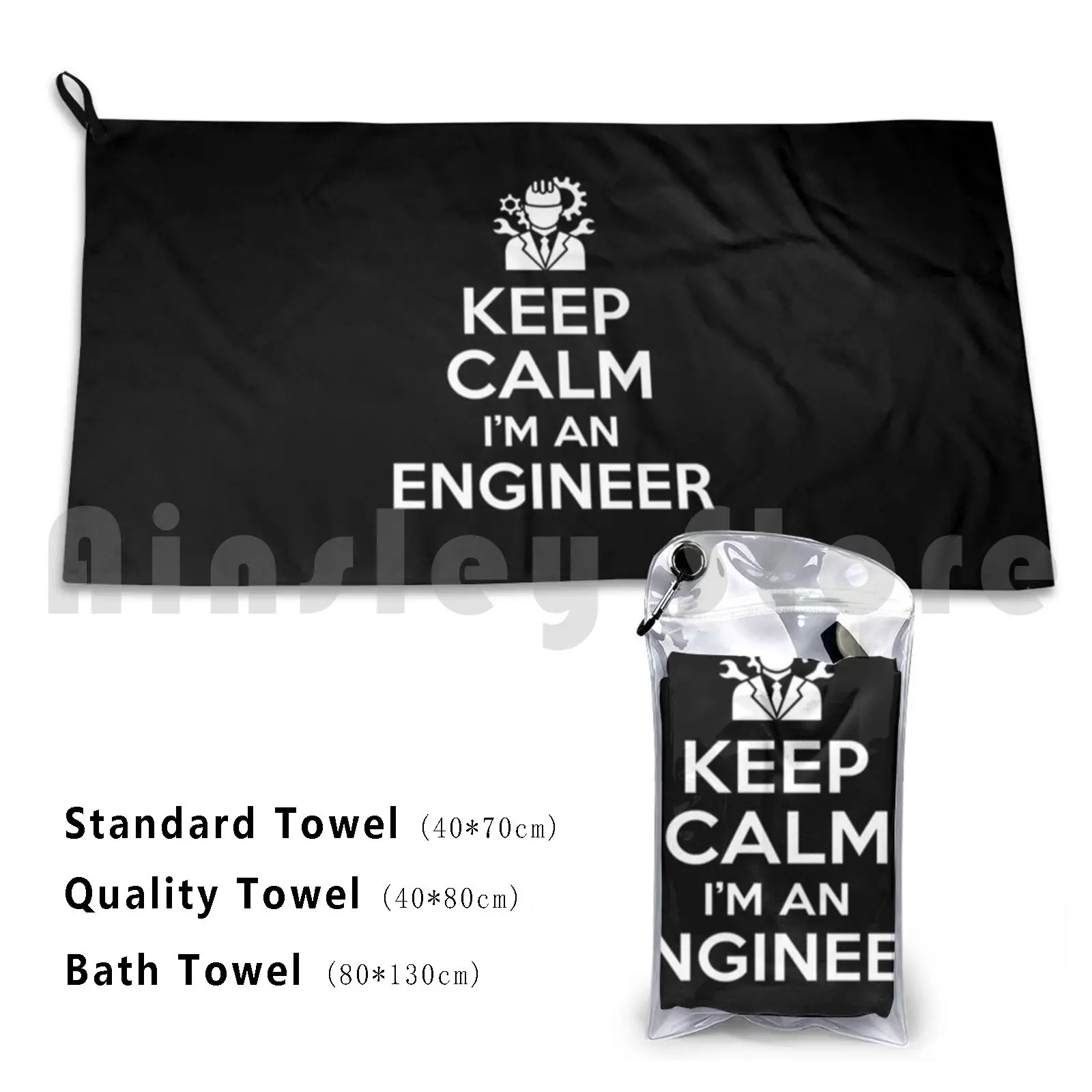 Keep Calm I'm An Engineer Custom Towel Bath Towel Keep Calm Im An Engineer Engineer Engineer Gift Engineer