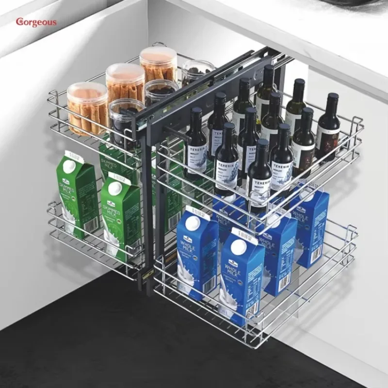 Modular Pantry Organizer Accessories System Carton Cabinets Kitchen Storage OEM ODM Modern Baskets Kitchen Drawers