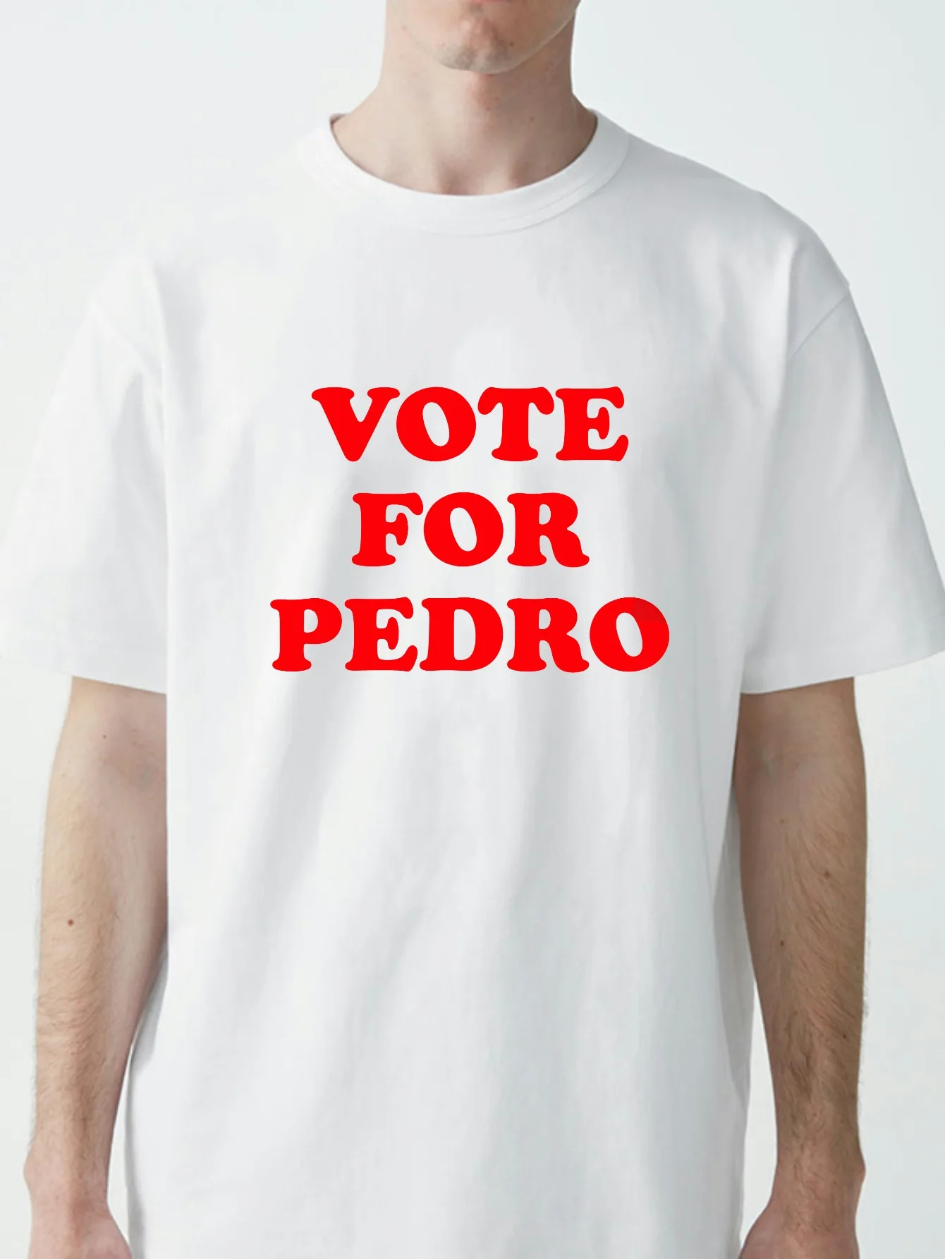 Vote For Pedro Graphic T Shirt Men's Cotton vintage Soft Comfortable Clothing tshirt summer Breathable Loose Casual Top tee
