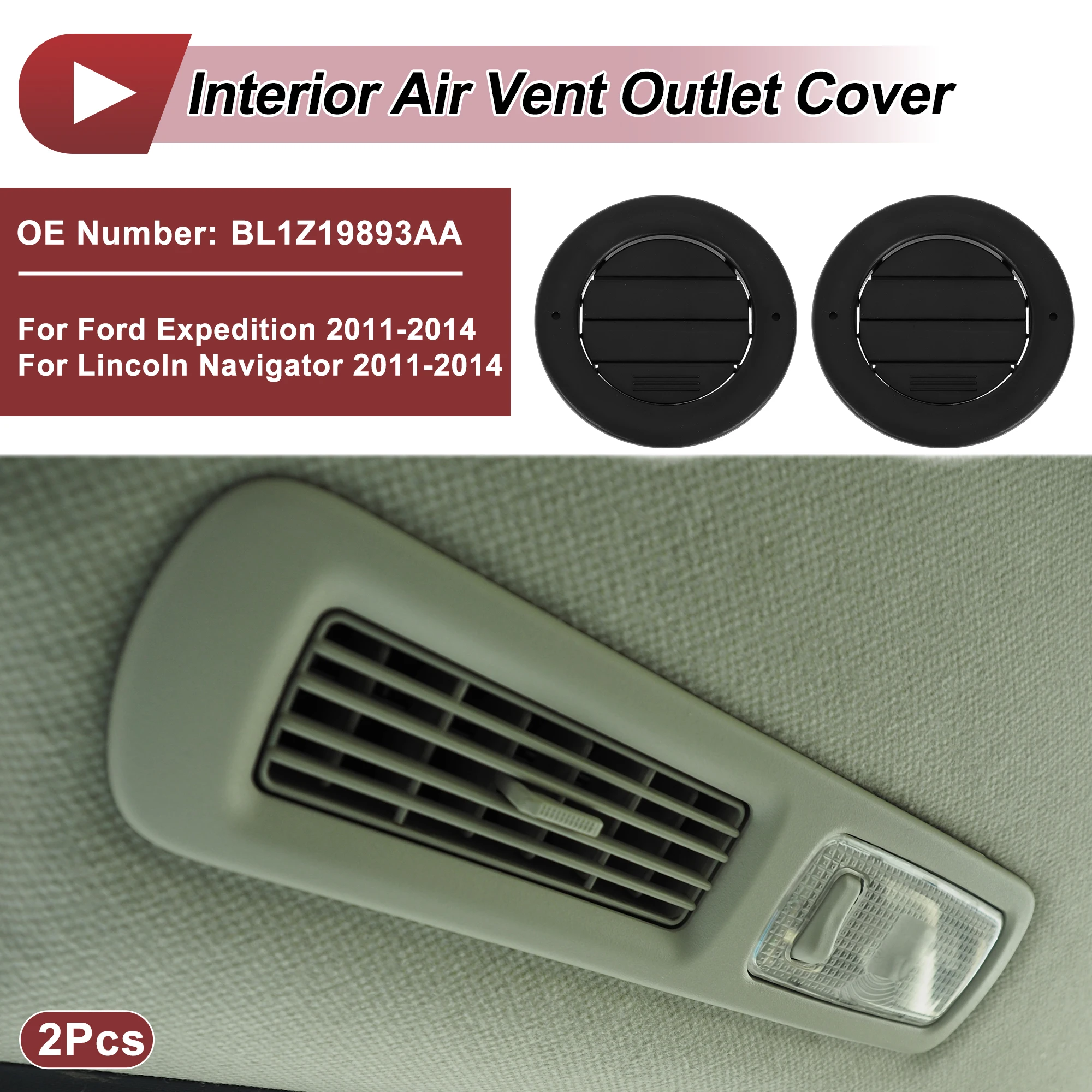 

UXCELL Решетка вентиляционного отверстия заднего крыши NoBL1Z19893AA для Ford Expedition 2011-2014 гг.