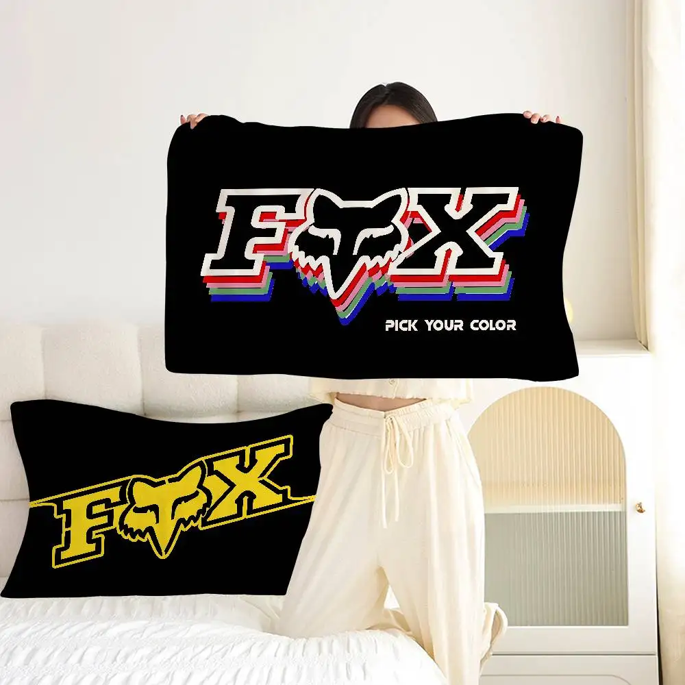 3D Printing F-FOX Logo Pillow Towel Pillowcase For Hair And Skin, Standard Size Set Of Super Soft Pillow Case