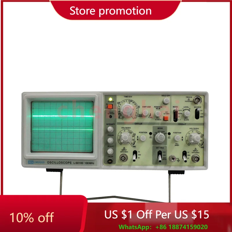 

Двухканальный осциллограф 20 МГц Студенческий осциллограф