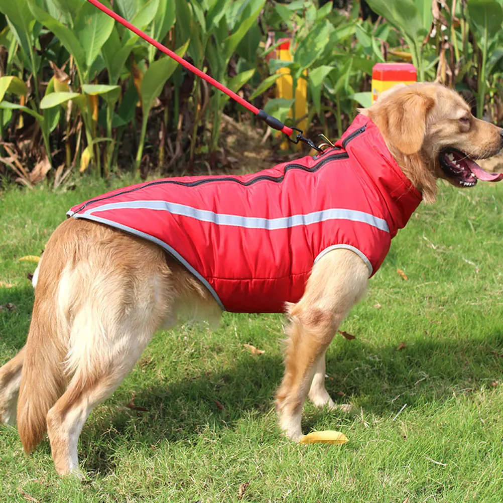 

Pet Dog Clothes Thickened Dog Coat Outdoor Lightweight Durable Reflective Strips Comfortable Easy Wear For Parks Beaches Hiking