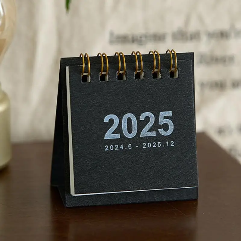 Small Desk Calendar Cute Daily Planner Simple Monthly Time Management Weekly To-Do List Schedule Table Planner Books 2025
