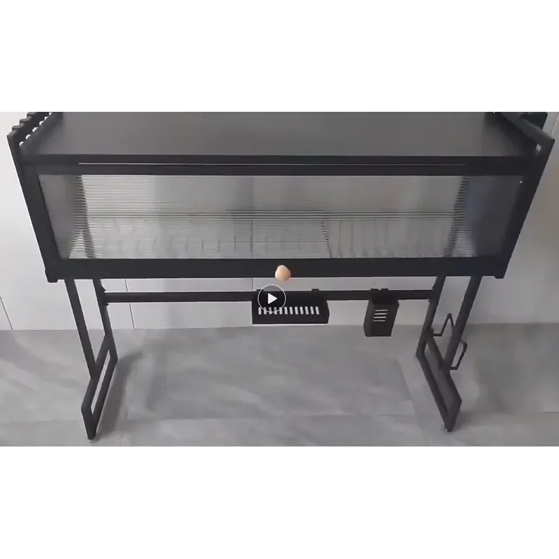 105 cm single layer kitchen rack drain rack dust storage rack kitchen storage gadgets