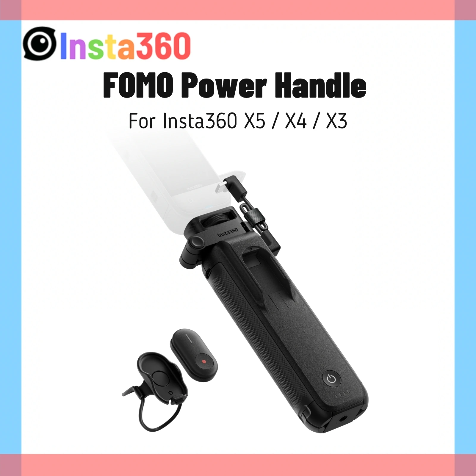 Insta360 X5 FOMO パワーハンドル 6100mAh内蔵