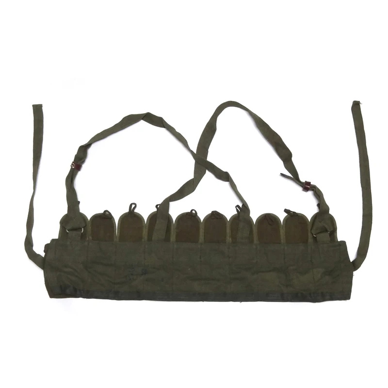 الأصلي الجيش الصيني حرب فيتنام SKS الصدر تلاعب الميدان والعتاد SKS Bandoliers الحقيبة #2