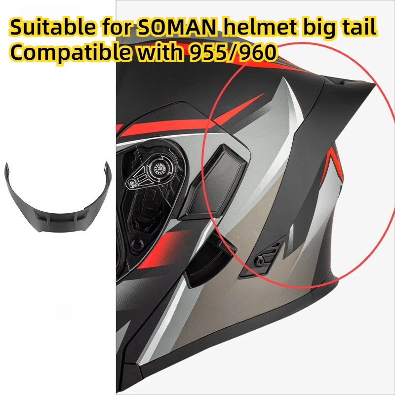 2024 DUTRIEUX-The Helmet's Large Tail Fin Was Modified To 955/960 Helmet with Spoiler Tail Transparent Helmet