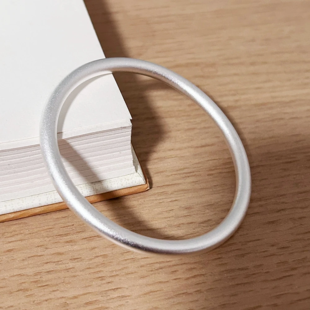 Silberfarbene 5 mm glatte runde Kreis-Armreifen und Armbänder für Frauen 58/60/62 mm Modeschmuck Accessoires Geschenke