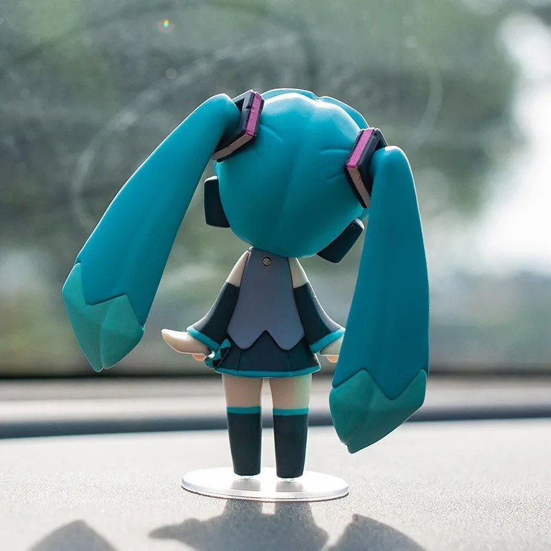 Anime Hatsune Miku Creatieve Cartoon Kawaii Q Versie Figuur PVC Model Speelgoed Pop Decoratie Collectie Ornamenten Geschenken Boxed 10CM