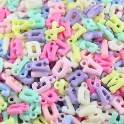 50-150Pcs/Lot Mixed Color Pendant Letter Beads Acrylic Alphabet Loose Spacer Bead For DIY Bracelet Jewelry Making Accessories