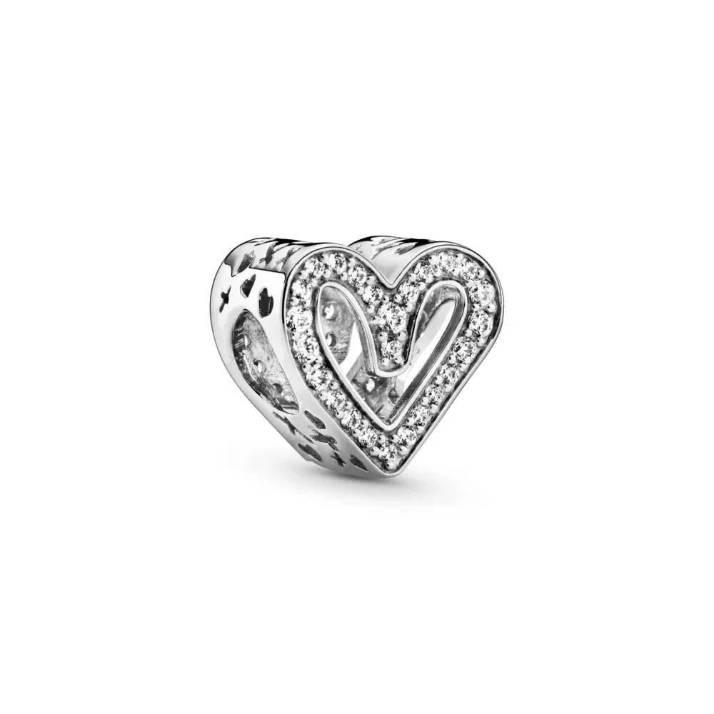 Breloques originales en argent regardé 925 pour femme, ange, colonne vertébrale, famille, amour, cœur, perles pour Pandora, bracelet à bricoler soi-même, cadeau de bijoux