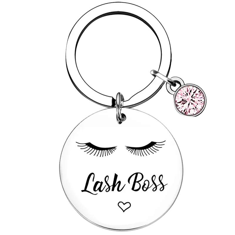 Beautician Jewelry Eyelashes Artist Gift Lash Artist Gift Keychain Lash Boss Jewelry Beauty Lashes Girl Key Rings