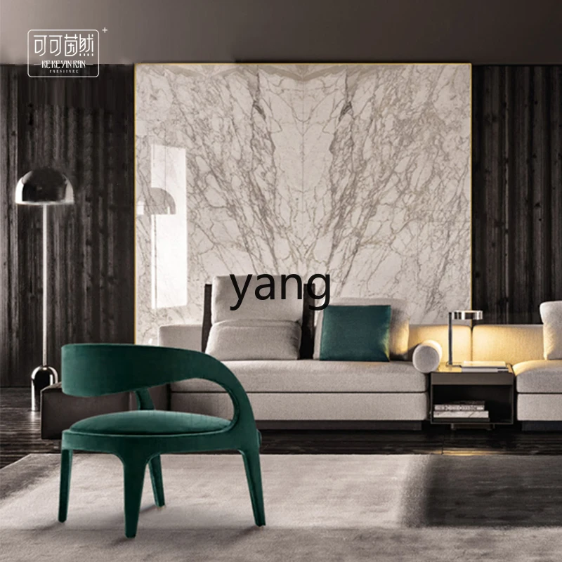 LTT, Personality Hollow out Leisure Chair Design Style Dining Chair Modern Hotel Club Negotiation Couch