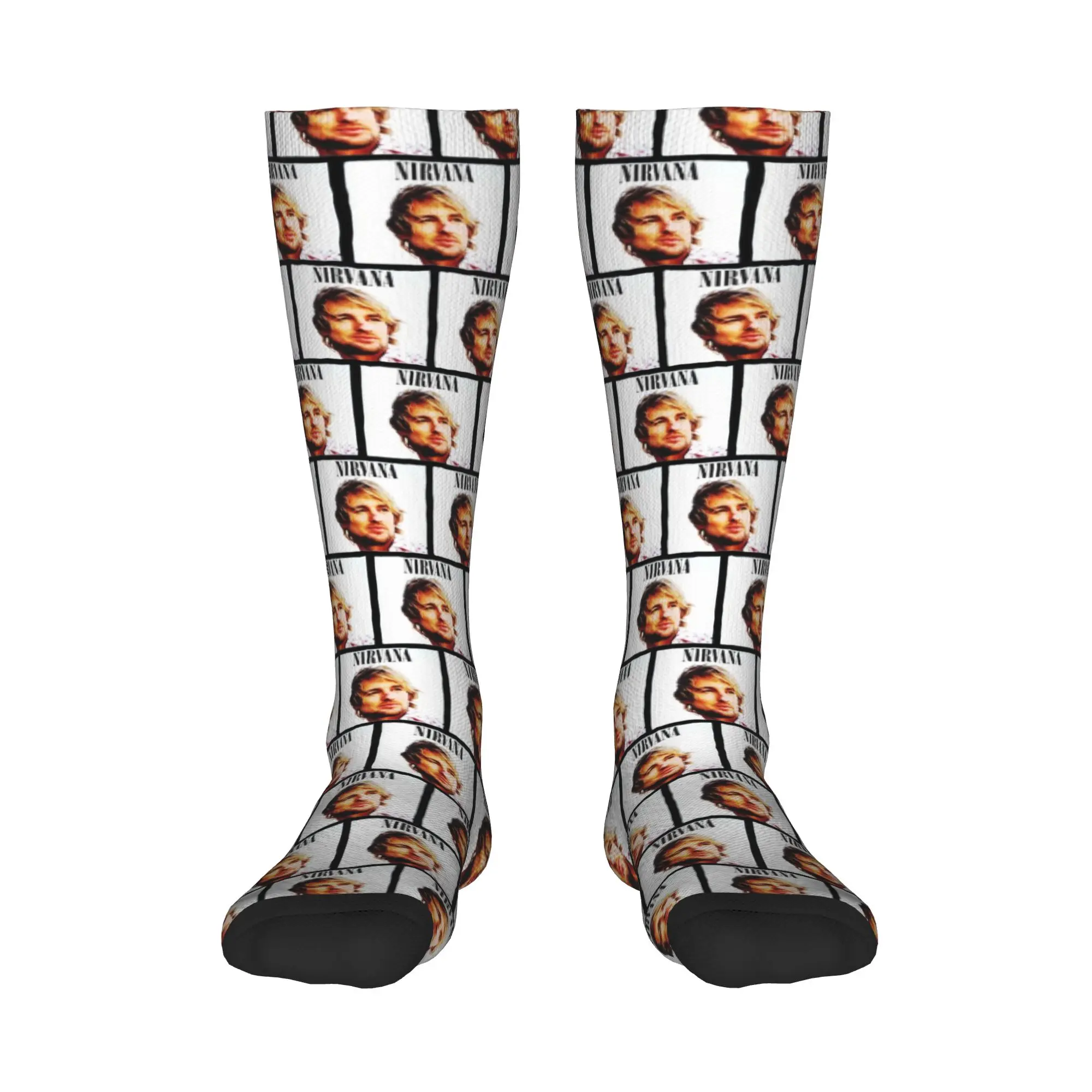 

Всесезонные чулки для экипажа Owen Wilson, забавные носки, Harajuku, модные длинные носки в стиле хип-хоп, аксессуары для мужчин и женщин, рождественские подарки