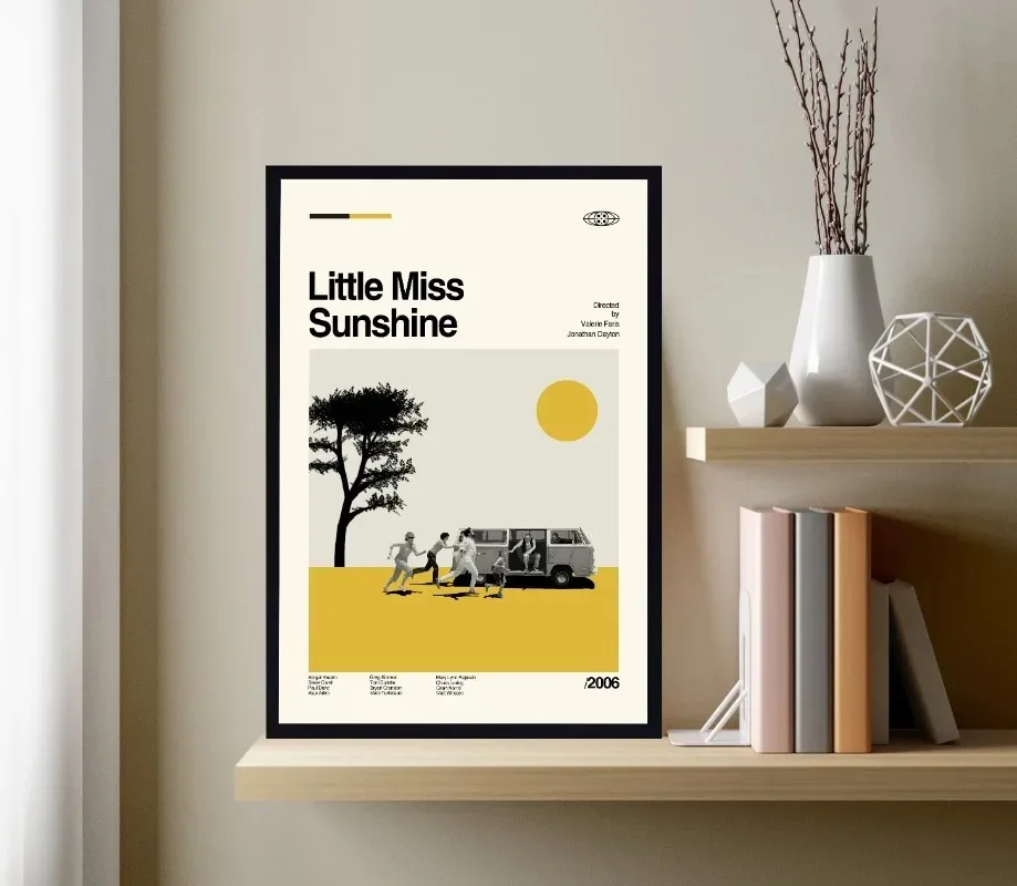 Little Miss Sunshine Canvas Painting Black Comedy Road Film Art Print Modern Poster Movie  Home Decor