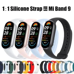 Official-website for mi band 9 Strap NFC Accessories Silicone Sport Pulseira SmartWatch reloj 1:1 xiao mi band 9 global version