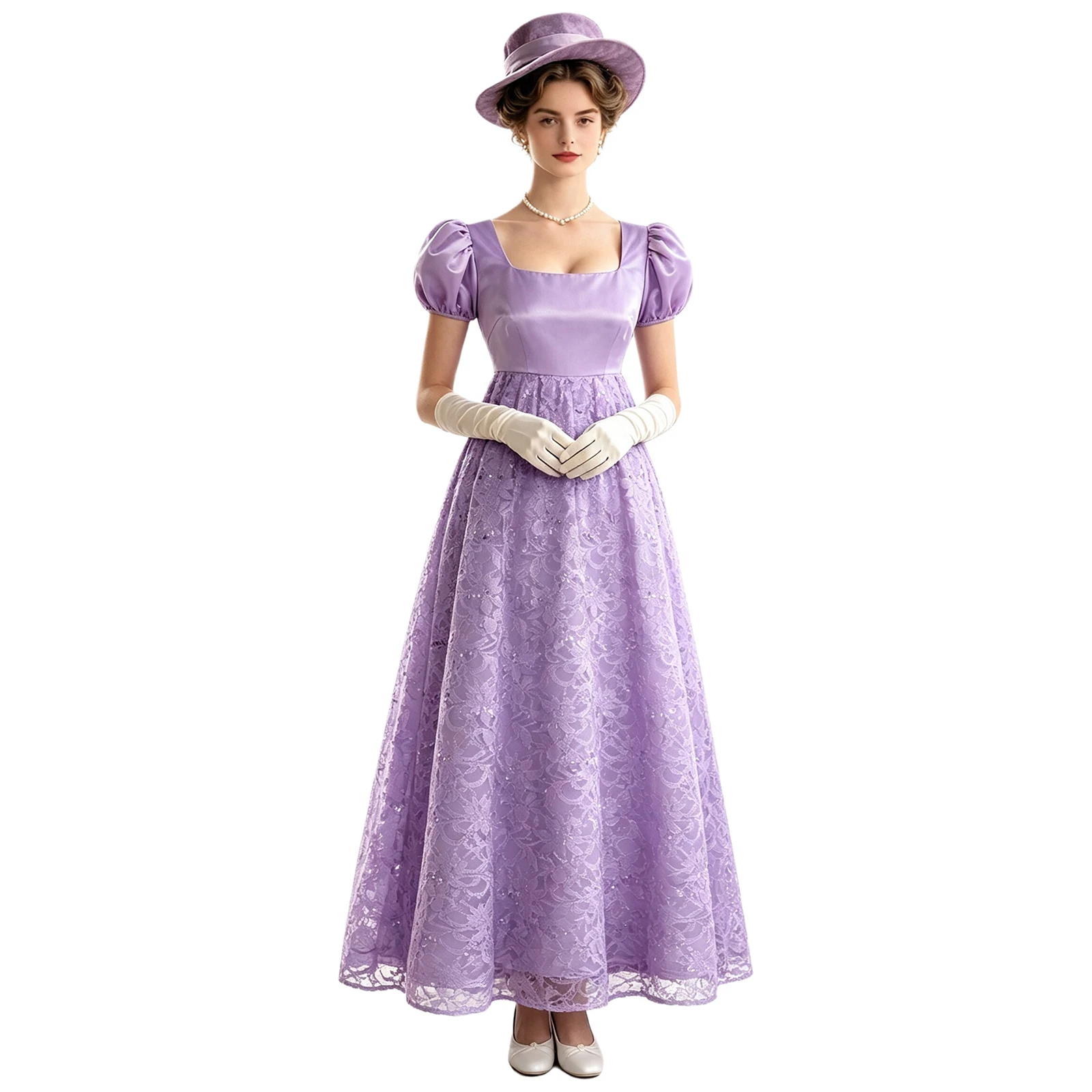 Victorian Women'S Formal Wear - Элегантное женское винтажное платье макси в