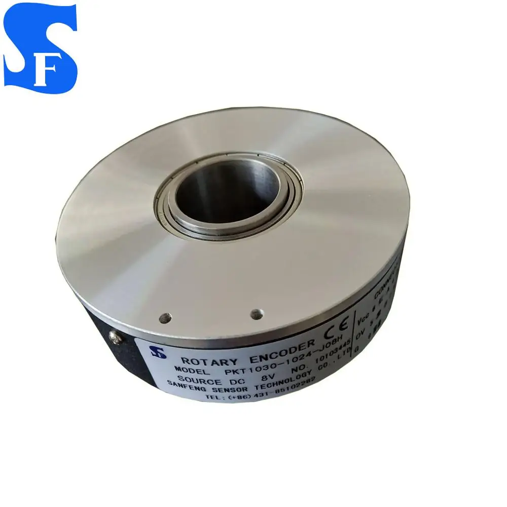 2026 PKT Optical Switch 100mm/20mm/1024 Pulse Hollow Shaft Elevator Rotary Encoder SF Push Pull Output