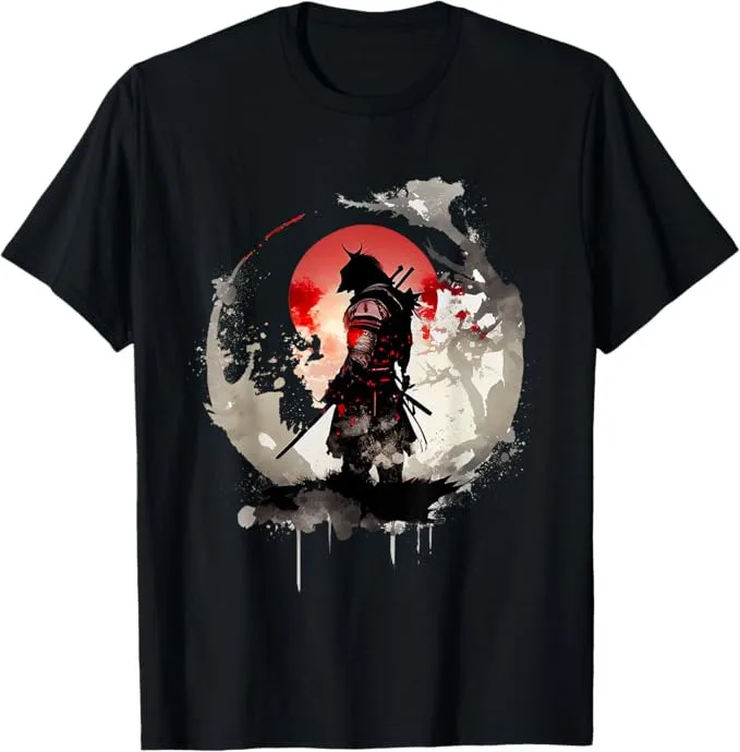 

Samurai Ronin Moon T-Shirt - Black - S to 5XL