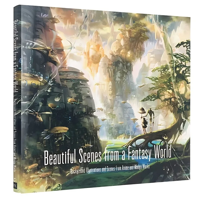 

Japanese Illustration Album Beautiful Scenes From A Fantasy World Japanese-English Bilingual Collection of Illustrations Libros