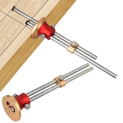 Carpenter Double shaft European Style Wheel Marking Gauge Wood Scriber Mortise Gauge Woodworking Marking Scribing Solid Bar