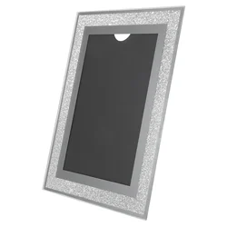 Crystal Glass Photo Frame Pictures Desk Frames Clear Holder Home Household Lovers Bridal Shower Glass Photo Frame Picture Holder