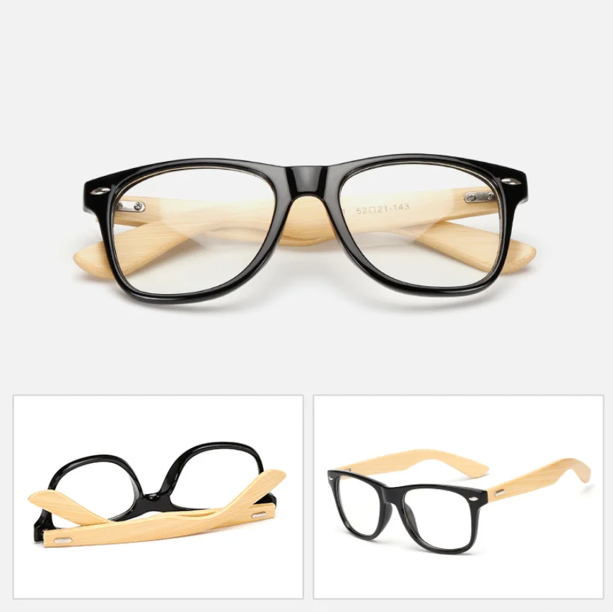 Bambusholzbeine, schwarz, verschreibungspflichtige Myopie-Sonnenbrille für Herren und Damen, Designer, quadratisch, getönte Kurzsichtigkeitsbrille, Schatten, Fahrbrille – Detail 14