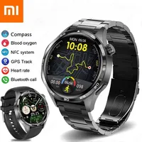 2025 New Xiaomi GPS NFC Smartwatch Men 360*360 AMOLED HD Screen Bluetooth Call Waterproof Men Smart Watch