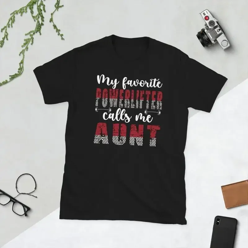 Powerlifting Aunt Proud Auntie Of A Powerlifter T Shirt