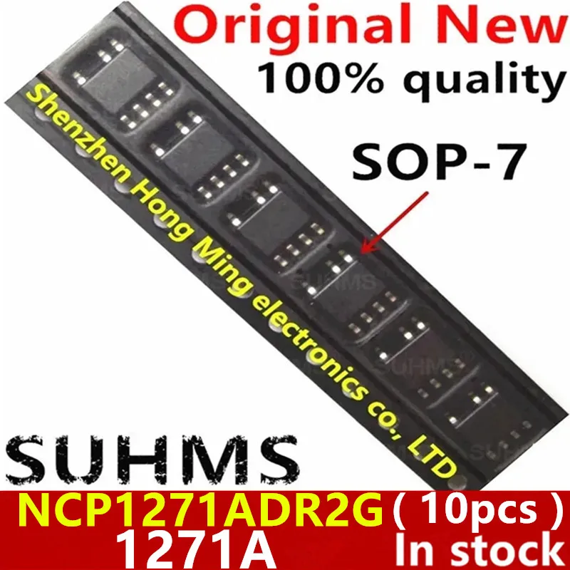 (10piece)100% New NCP1271 NCP1271A NCP1271ADR2G 1271A SOP-7