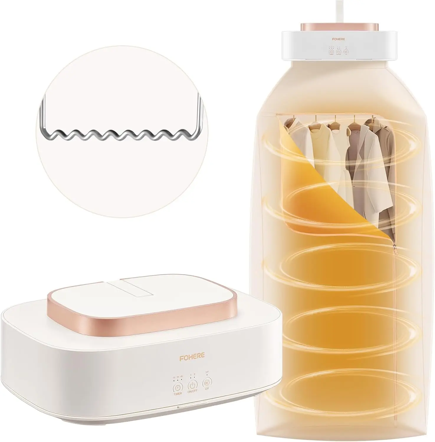 

Portable Mini Clothes Dryer with Timer & Dry Bag for Travel, Apartment, RV, Dorm – Compact Dryer for Light Wear, Underwear, Baby