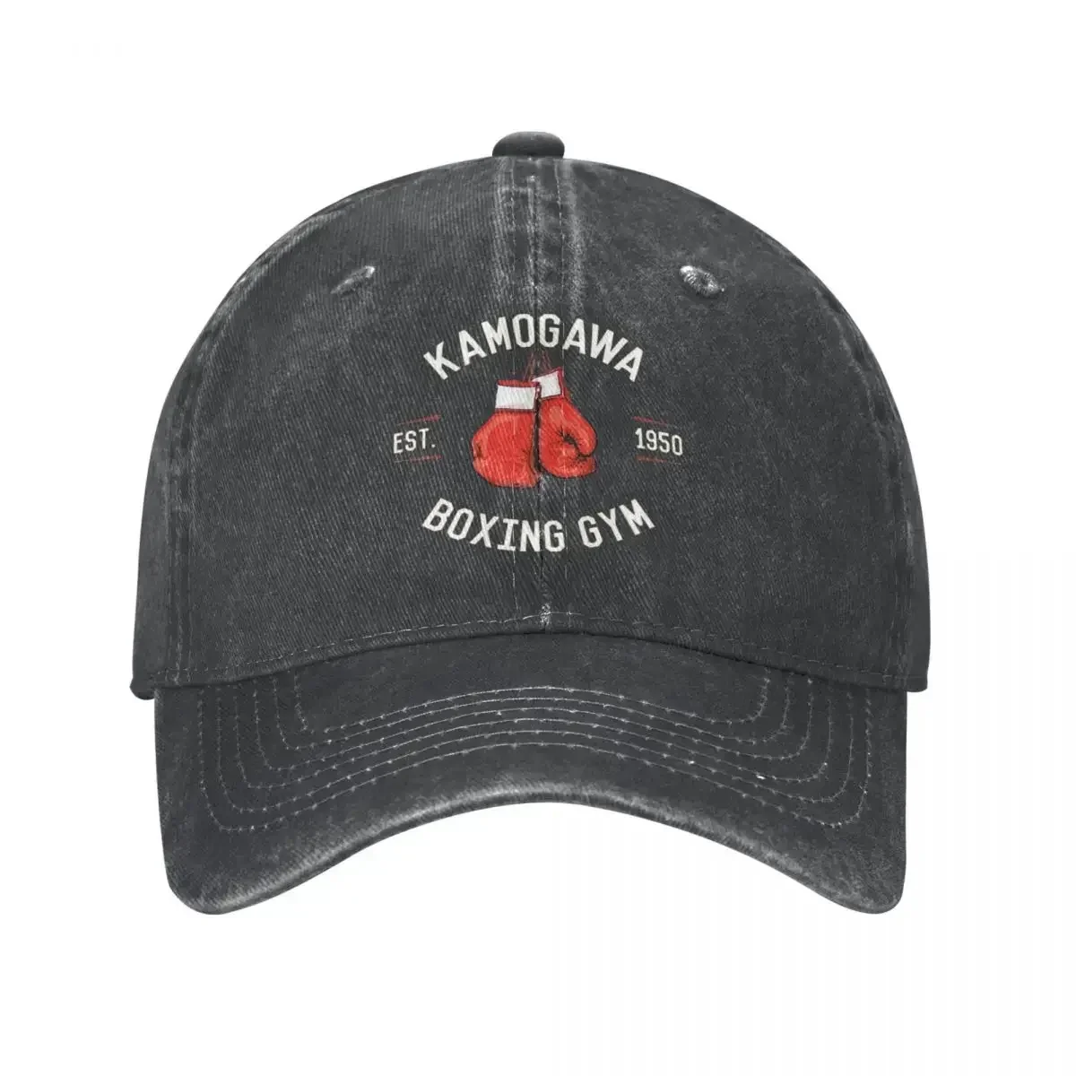 Retro Hajime No Ippo KBG Anime Manga Baseball Cap Men Women Distressed Denim Sun  Outdoor All Seasons Travel s Hat