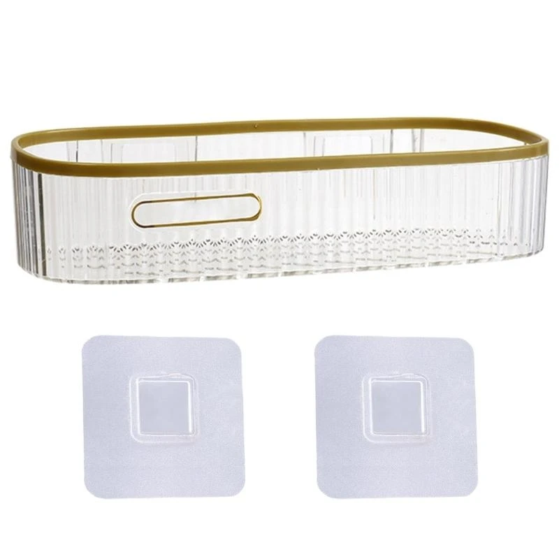 

Convenient No Drilling Bathroom Rack Cosmetics and Bath Products Storage Shelf Water Resistant Toiletries