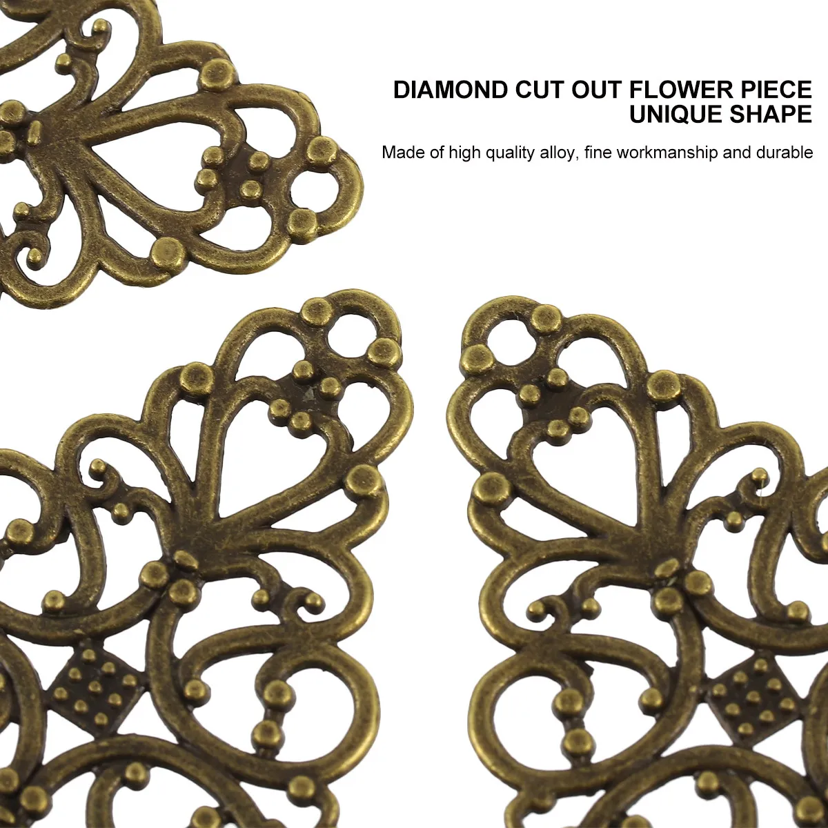 

40Pcs Retro Alloy Pendants DIY Jewelry Making Accessory Set for Keychain Anklet Sweater Chain Dangle Craft Metal Charms