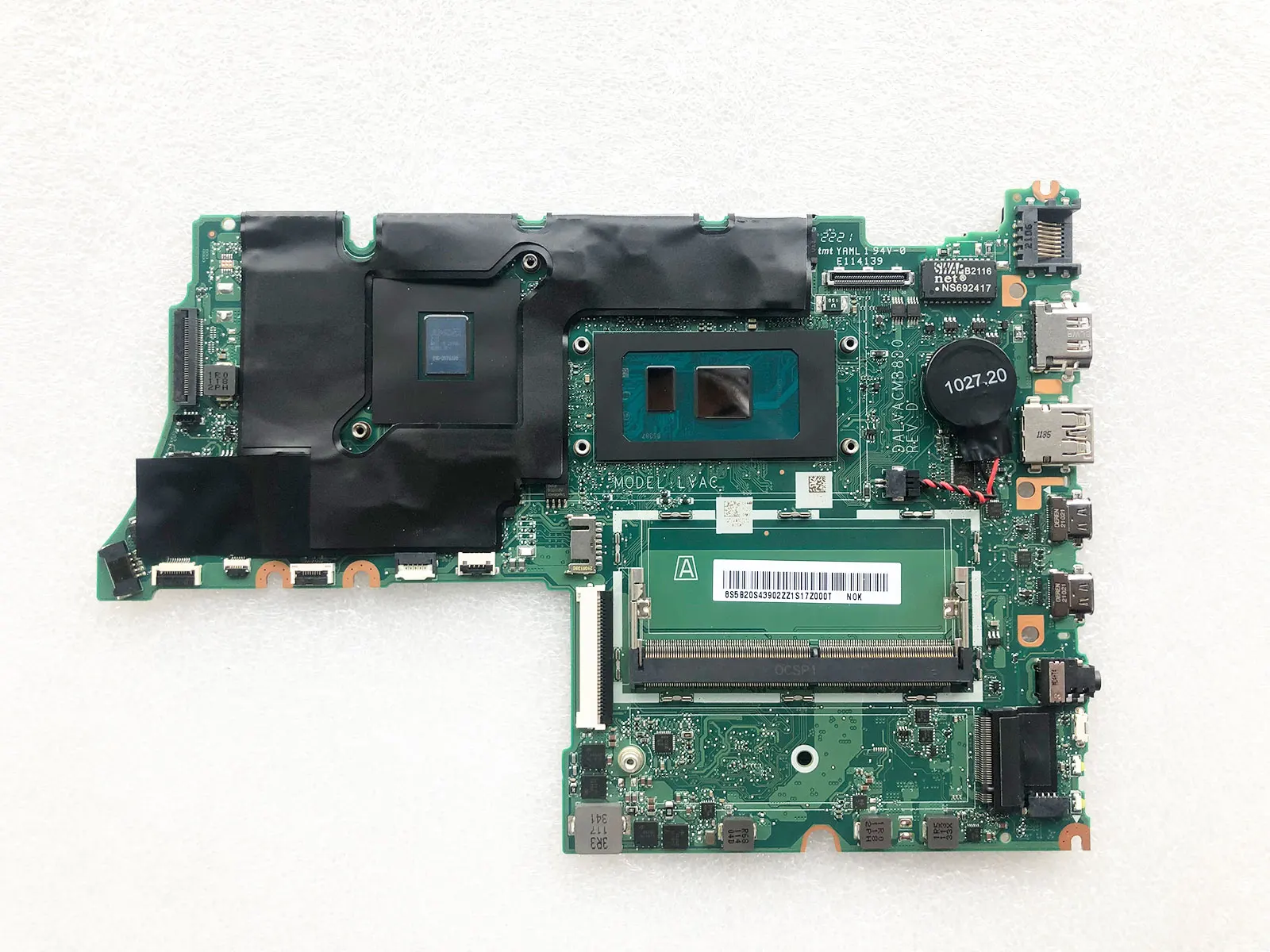 For Lenovo ThinkBook 14-IIL 15-IIL Laptop Motherboard 5B20S43902 5B20S43867 DALVACMB8D0 With  I5-1035G1 I3 1005G1 2G Tested OK