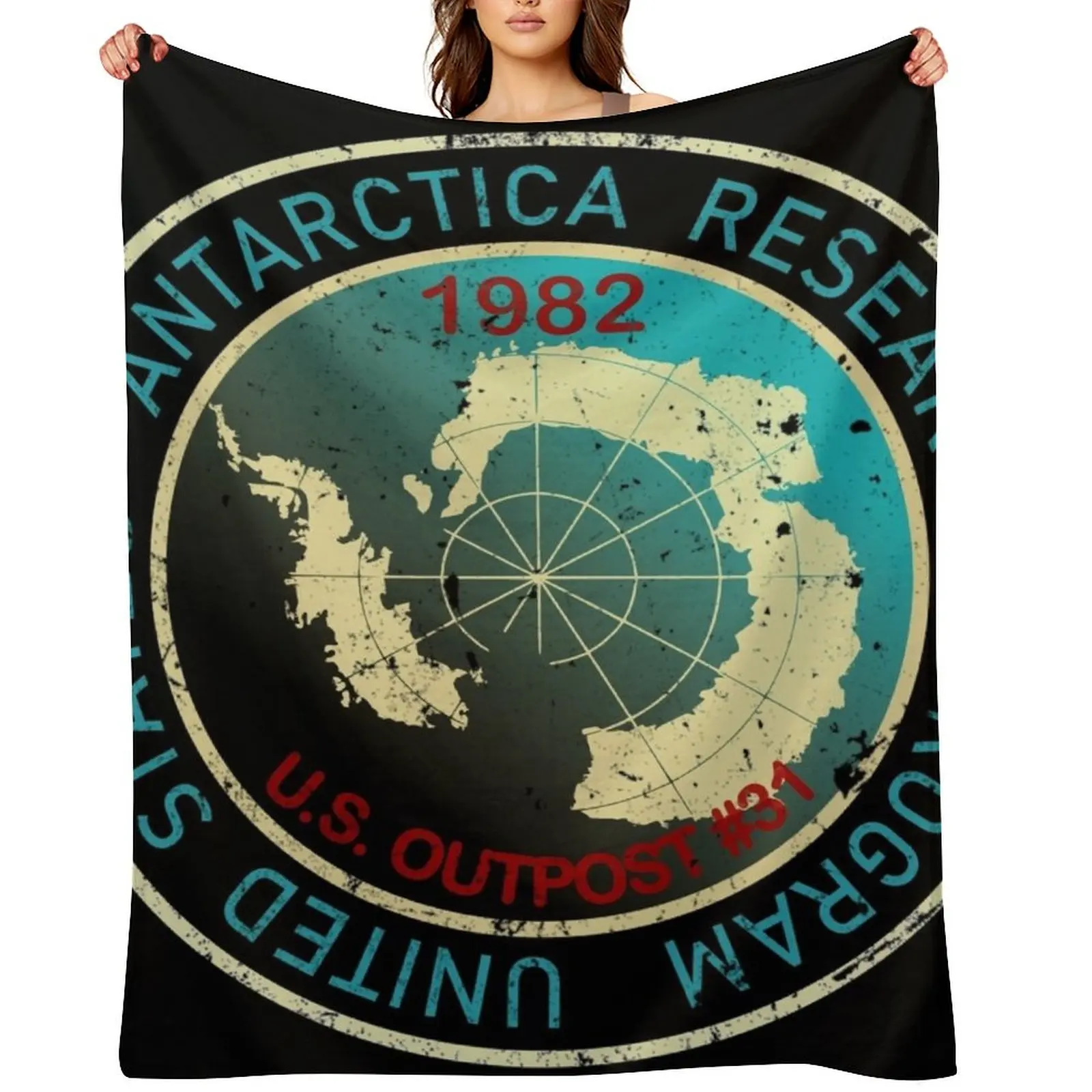 

The Thing Antarctica Research Program Outpost 31 Throw Blanket Decorative Beds Soft Plaid for babies blankets ands Blankets