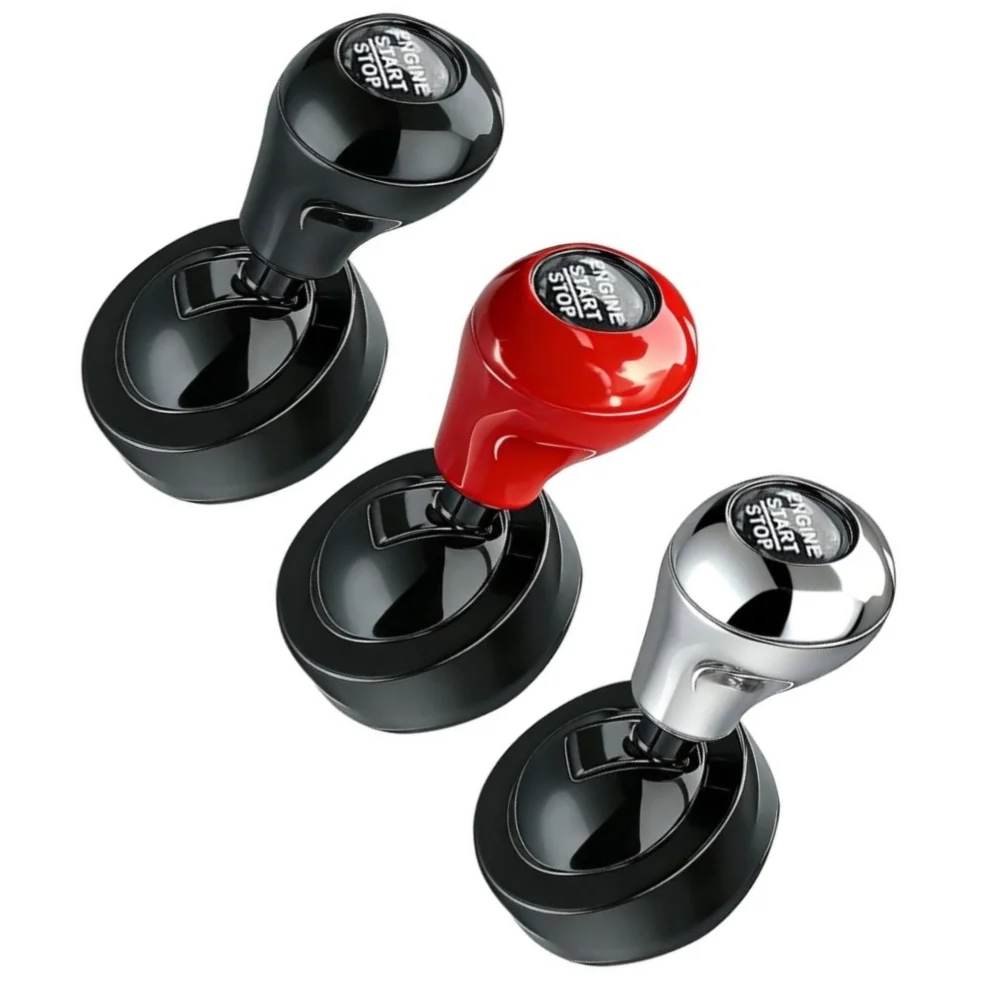 3PCS Red Black Silver Push Start Button Cover Joystick Starter Lever For Car Console Appliance Control Switch Protective For