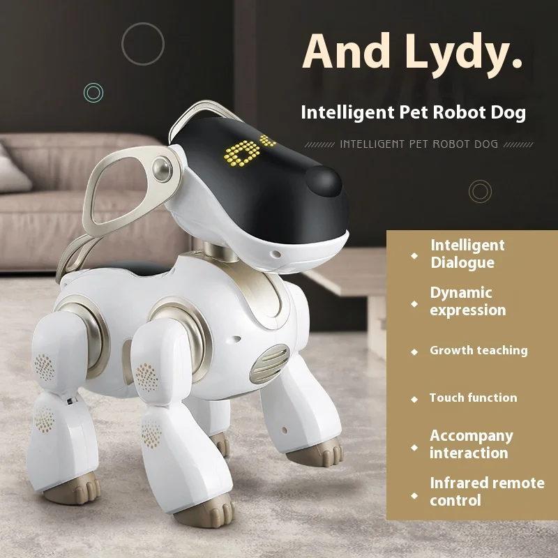 Roboter Hund intelligente Stimme Dialog Roboter Hund elektrische Fernbedienung Haustier Kinderspiel zeug für Männer und Frauen Geburtstags geschenk