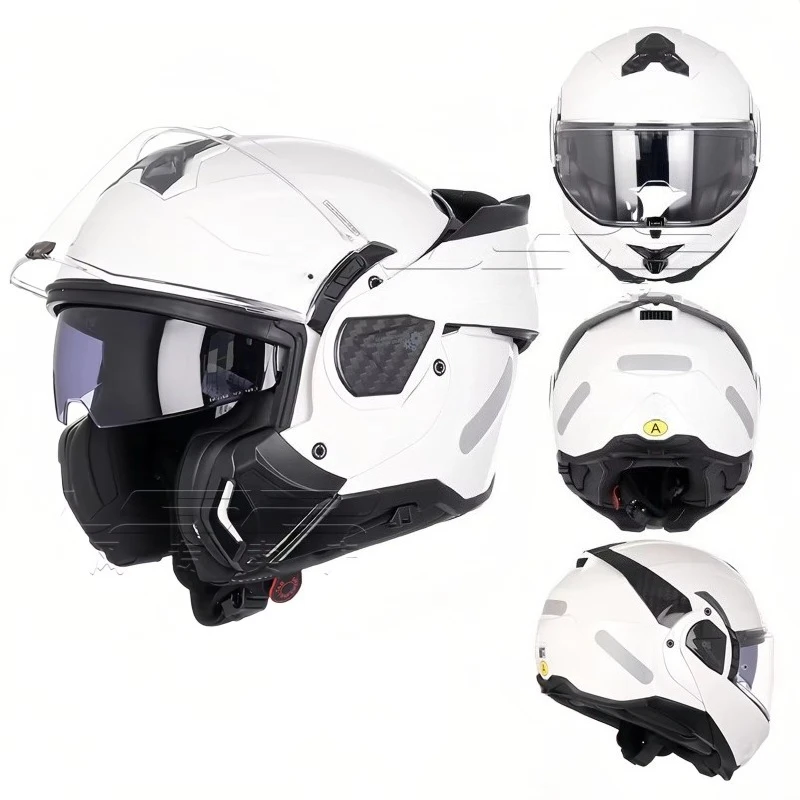 LS2 FF910 ADVANT2 Dual-Lens Fog-Proof Modular Motorcycle Helmet with 180-Degree Reverse Flip and New Conditions