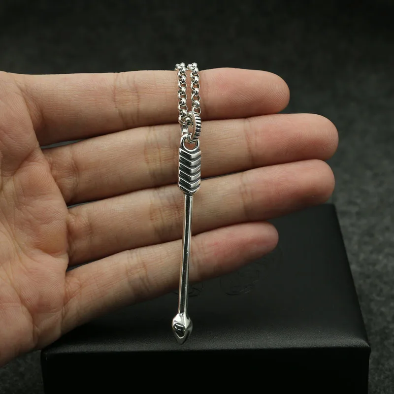 

Japanese and Korean Personality 925 Sterling Silver Bow and Arrow Pendant Women's Fashion Retro Small Pendant Necklace Fashion S