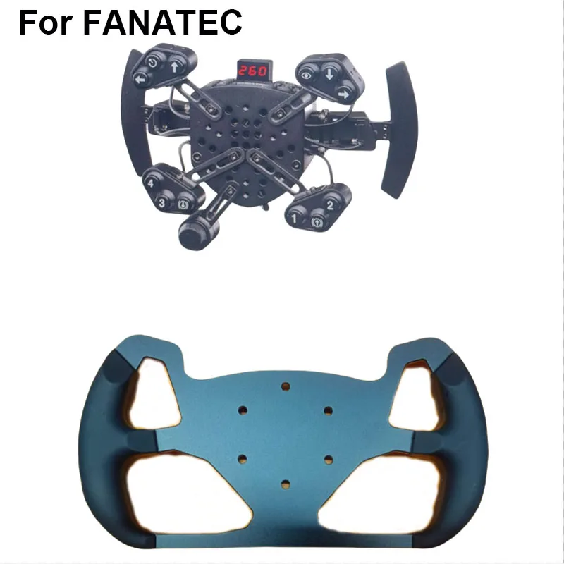 Simulated Racing Car Steering Wheel Aluminum Alloy Universal 70mm Equation /GT Steering Wheel For FANATEC Thrustmaster